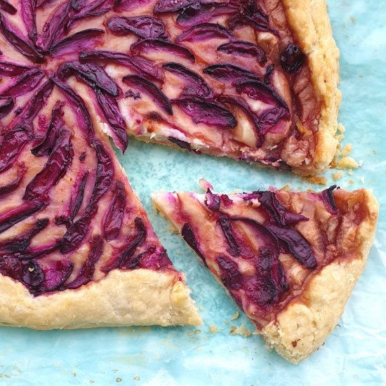 Jamun cheesecake galette