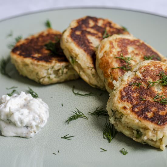 Healthy potato pancakes