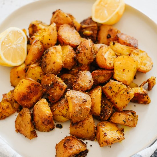 Extra Crispy Greek Potatoes