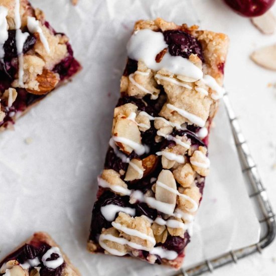 Cherry Almond Crumb Bars