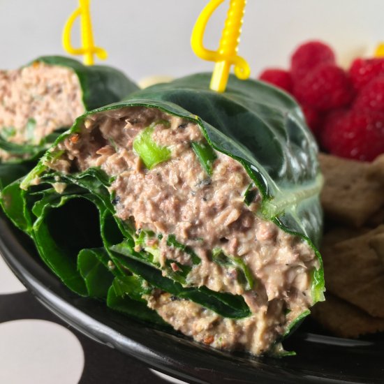 Sardine Salad Sandwich Wrap (Keto)