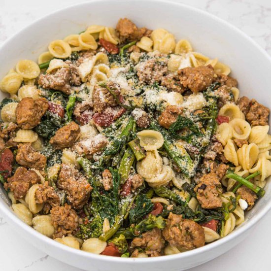 Orecchiette with Sausage and Broccoli