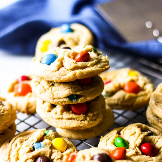 Peanut Butter M&Ms Cookies