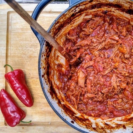 Over-the-top beef cheek chilli