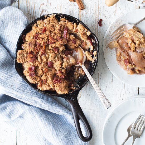 Smoky Peach Crumble