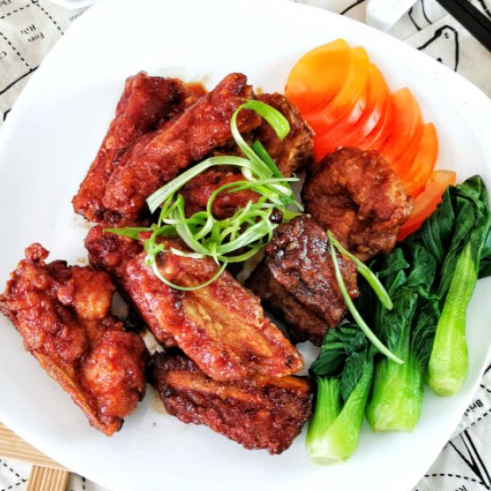 Deep fried pork ribs