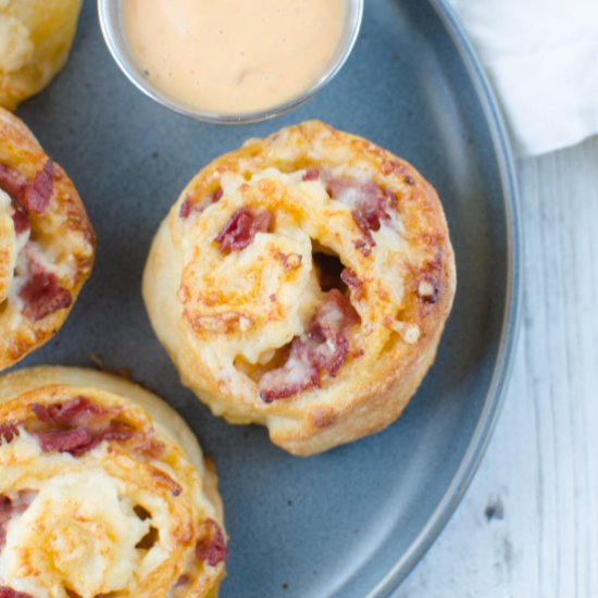 Corned Beef Pizza Rolls