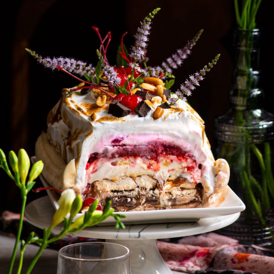 Banana Split Pavlova Terrine