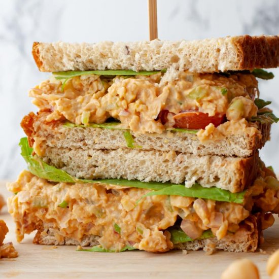 Smashed Chickpea Salad Sandwich