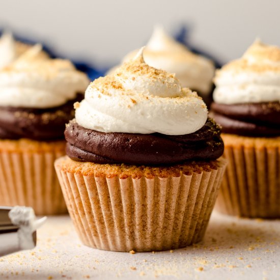 s’mores cupcakes