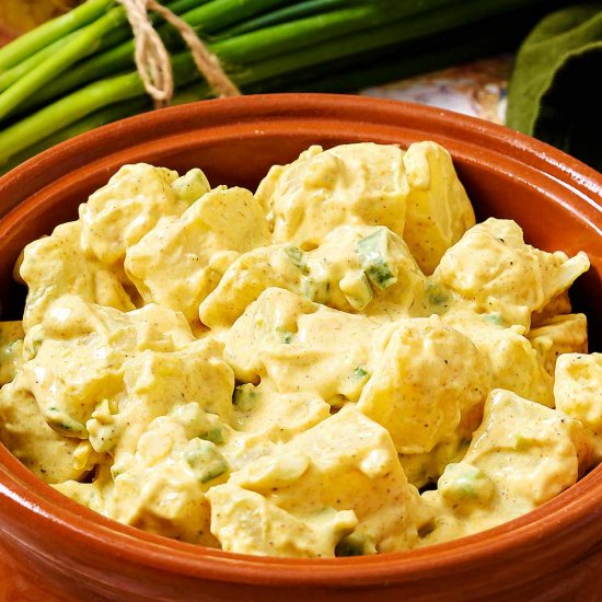 Vegan Potato Salad Indienne