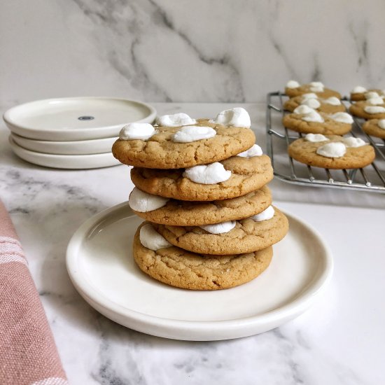 Marshmallow Peanut Butter Cookies