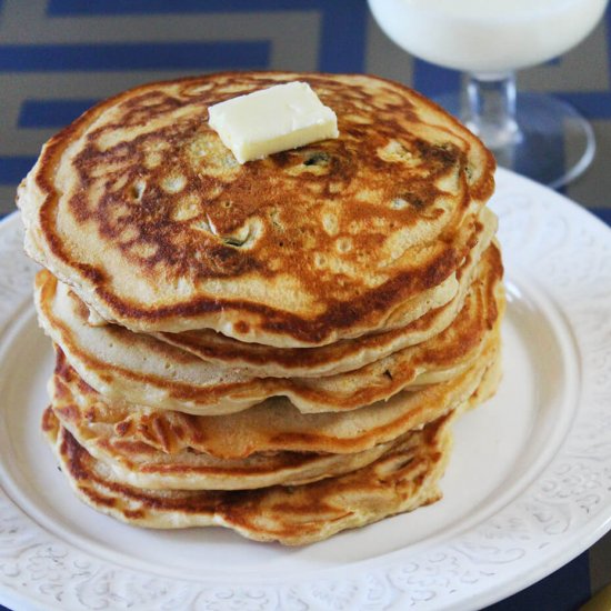 Blueberry pancakes