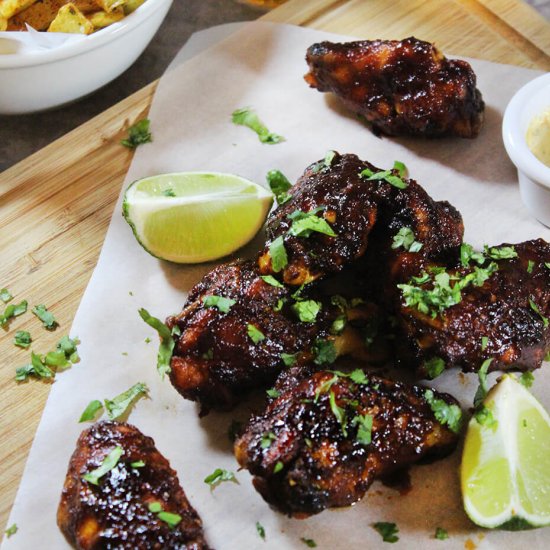 Crispy chipotle wings