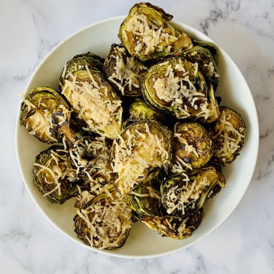 Cast Iron Parmesan Brussel Sprouts