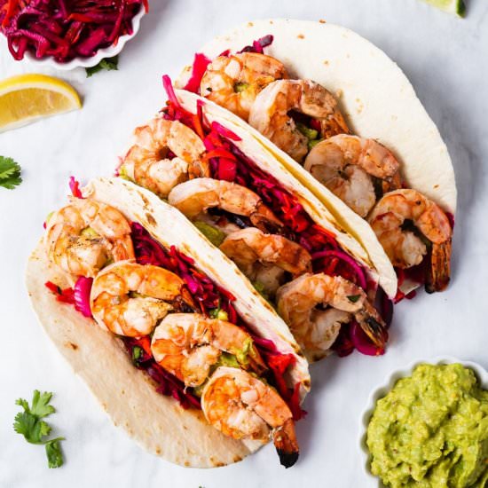 Tequila Lime Shrimp Tacos