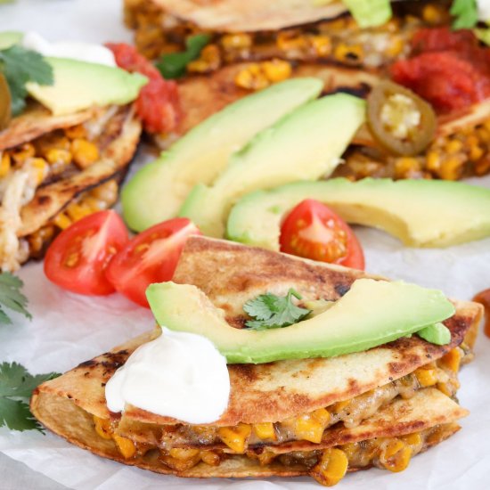 Mexican Street Corn Quesadillas