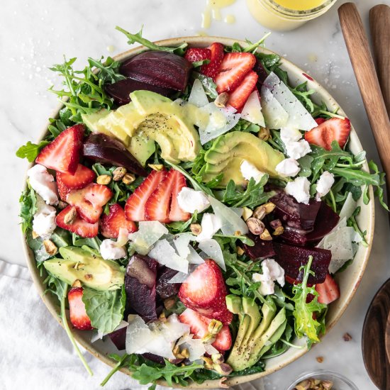 roasted beet salad with goat cheese