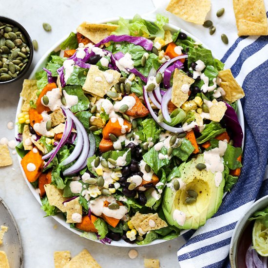 Smoky Sweet Potato Taco Salad