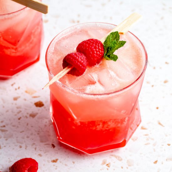 Apple & Raspberry Mocktail