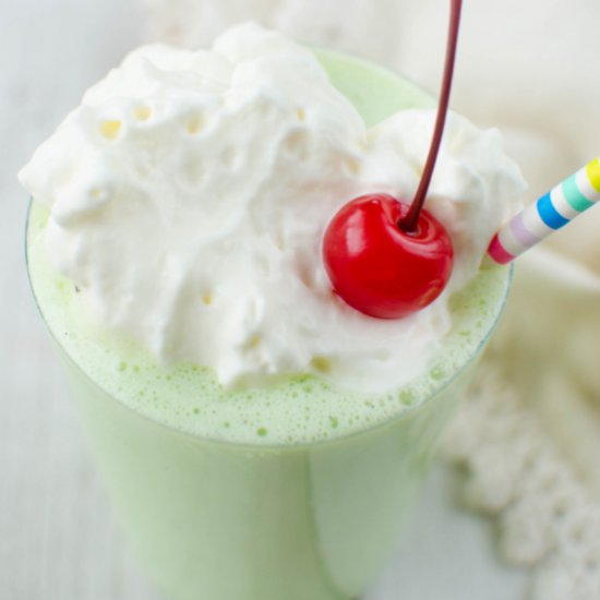 Homemade Shamrock Shake