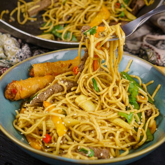 Beef Stir-fry with Noodles