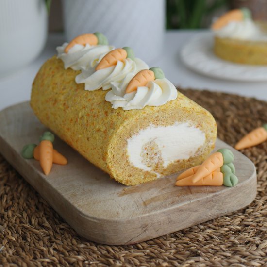 Japanese Carrot Cake Roll