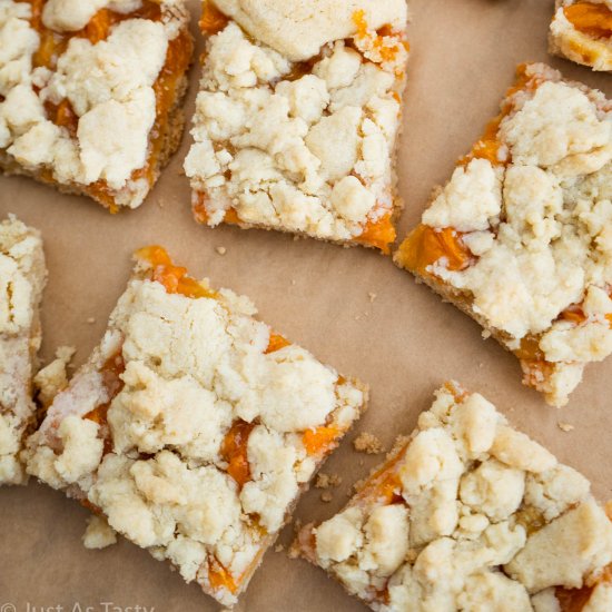 Apricot Crumble Bars