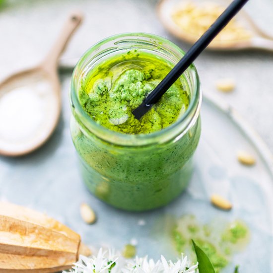 Wild garlic pesto