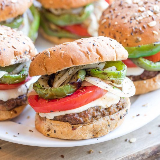 Italian Grilled Hamburgers