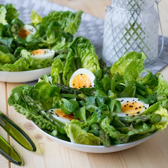 Green asparagus salad