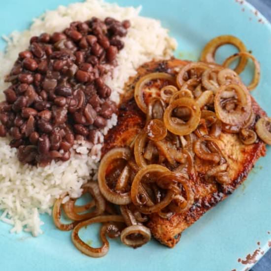 cuban bistec de pollo a la plancha