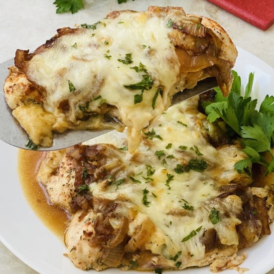 French Onion Chicken Bake