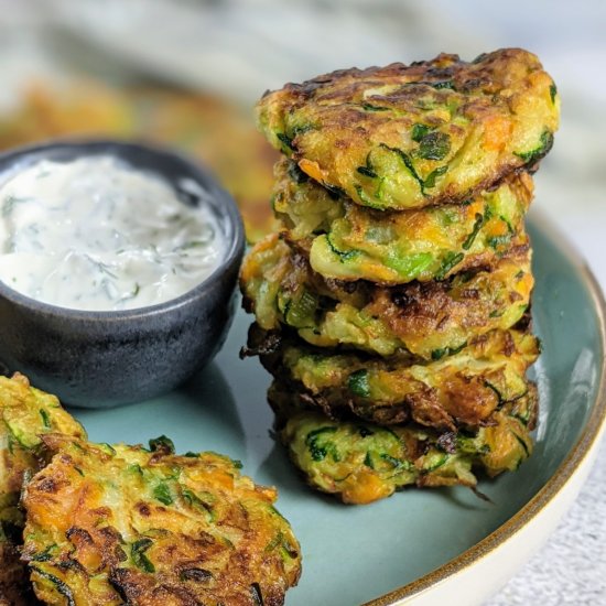 Easy Vegan Kohlrabi Fritters