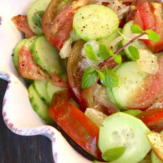 Tomato and Cucumber Salad