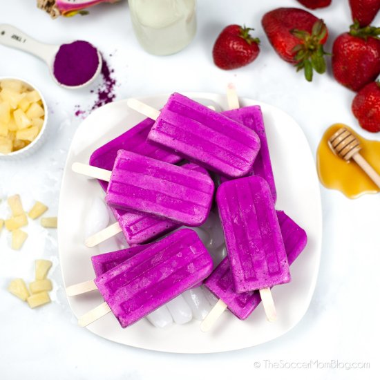 Dragon Fruit Popsicles