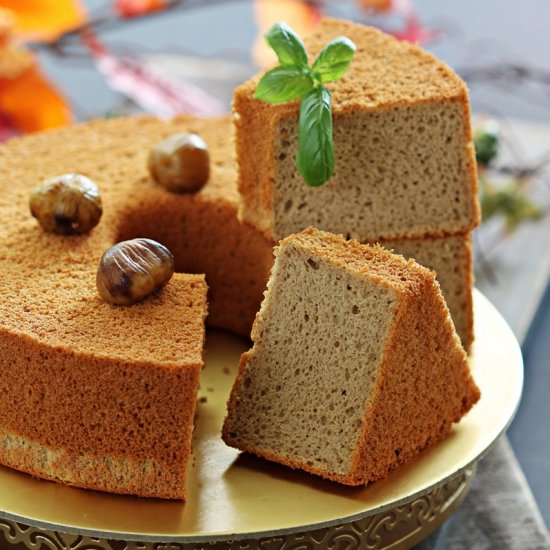 Chestnut Chiffon Cake