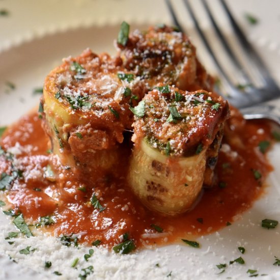 Zucchini Lasagna Rolls