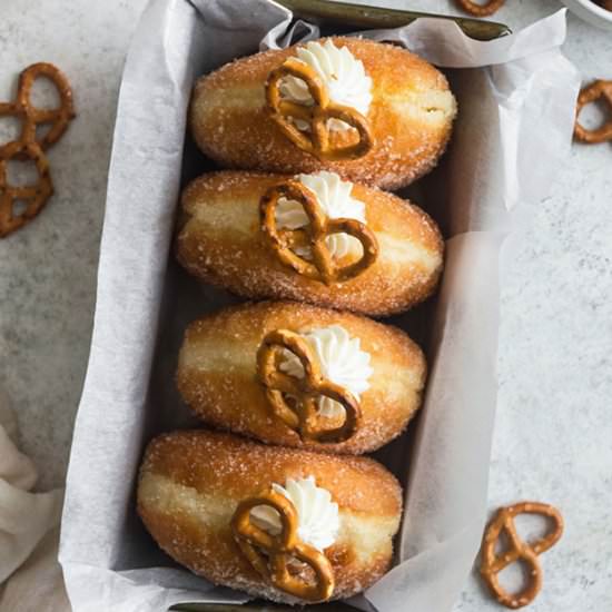 Salted Honey Brioche Doughnuts