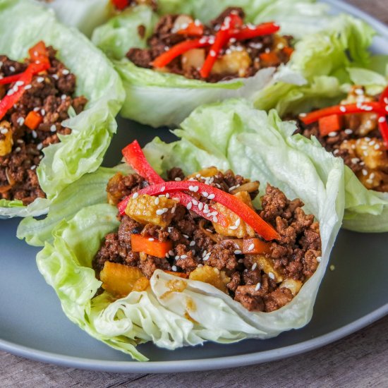 Beefy Chinese Lettuce Cups