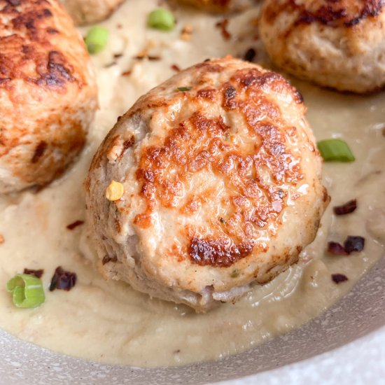 Chicken Cordon Bleu Meatballs