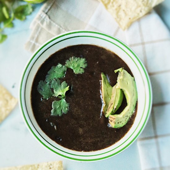 simple black bean soup