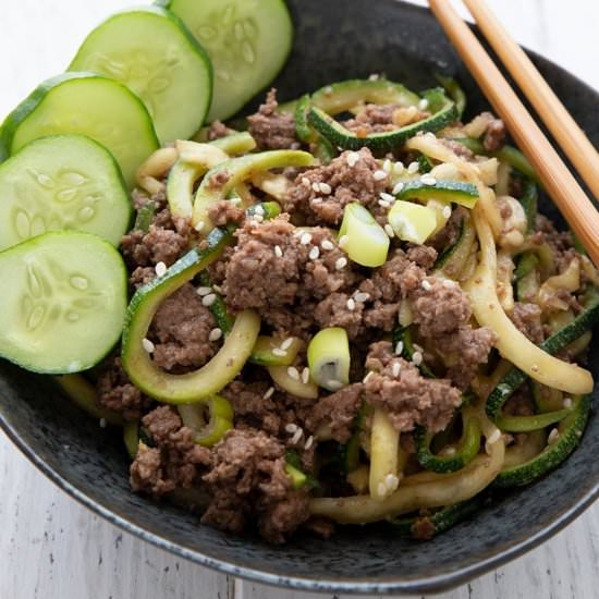 Keto Korean Beef with Zoodles