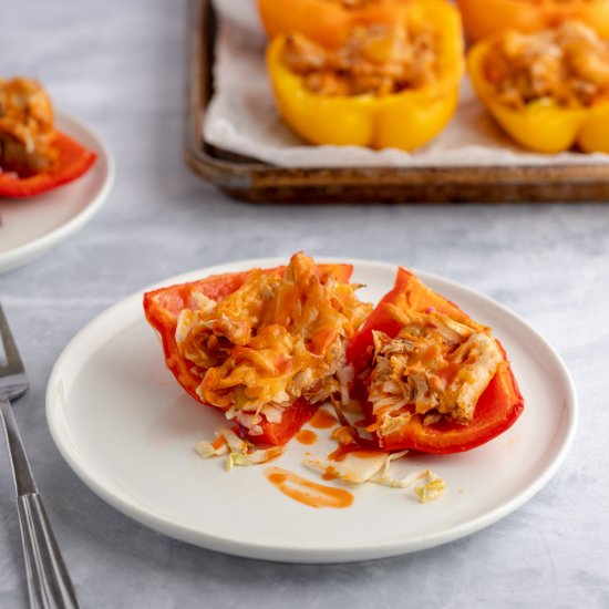 Buffalo Chicken Stuffed Peppers