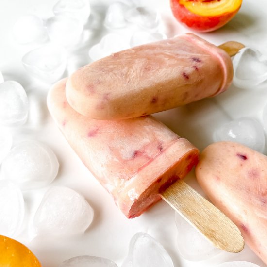 Peaches and cream popsicles