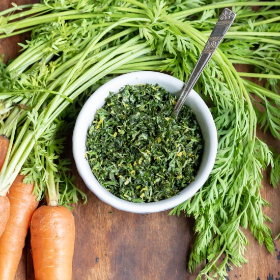 Carrot Top Gremolata