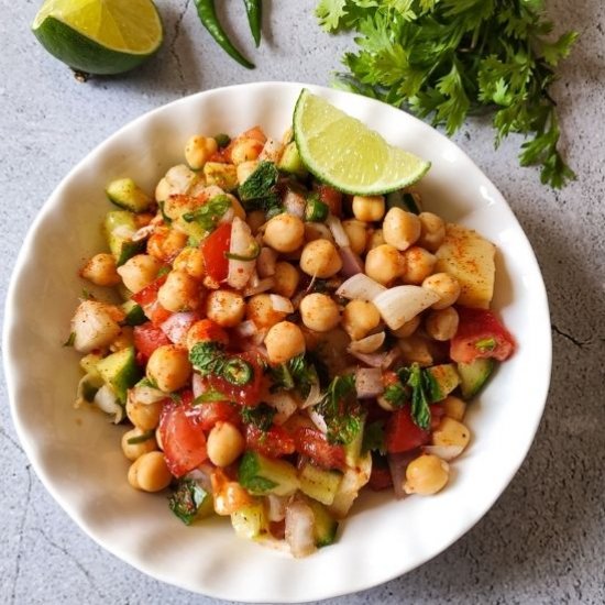 Indian chickpea salad