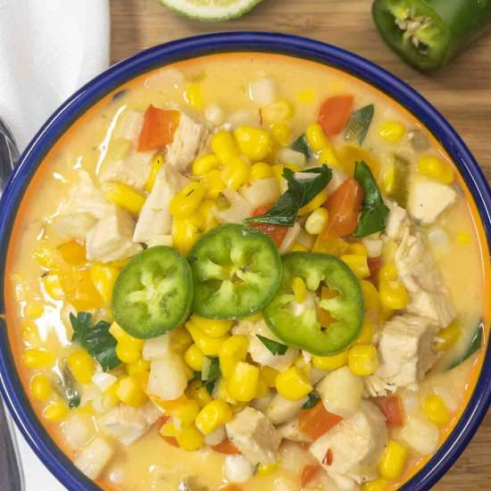 HEALTHY CHICKEN CORN CHOWDER