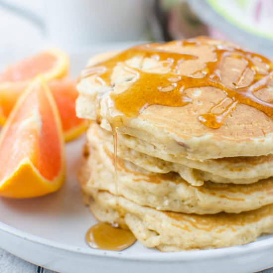 Pecan Oat Pancakes