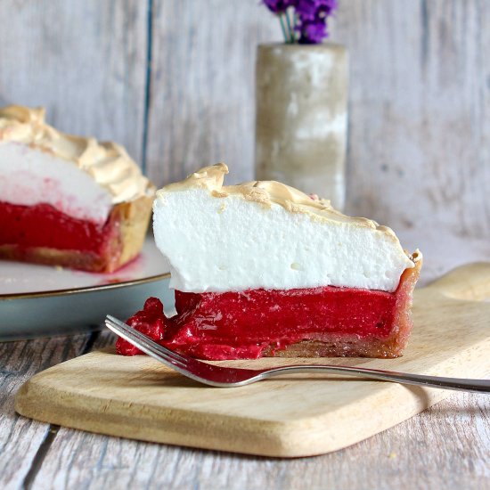 Blackcurrant Meringue Pie